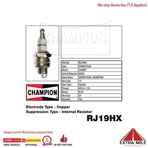 spark plug rj19hx replacement